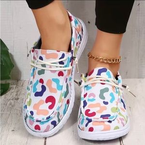 Cheetah slip on shoe